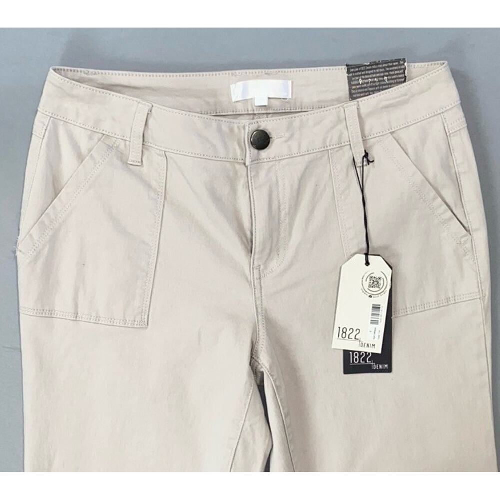 1822 Denim 'Ankle Skinny' Super Soft Flap Pocket Stretch Chino Pants. Women's 8. - Picture 4 of 7